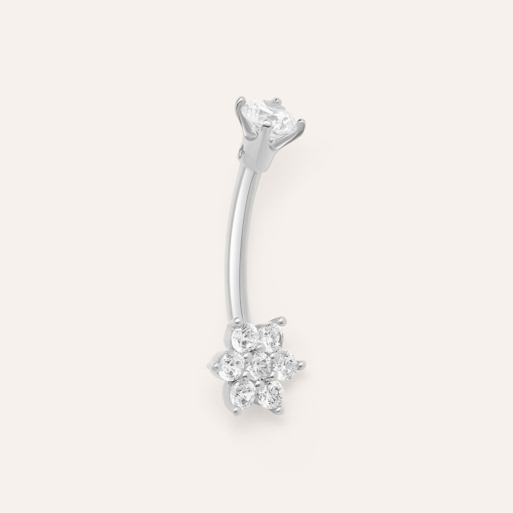 Piercing Ombelico Bon Ton Oro Bianco Cubic Zirconia - Gioielli Donna | Stroili