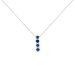Collana Elizabeth Crown Oro Bianco Zaffiro Diamante - Collane Donna | Stroili