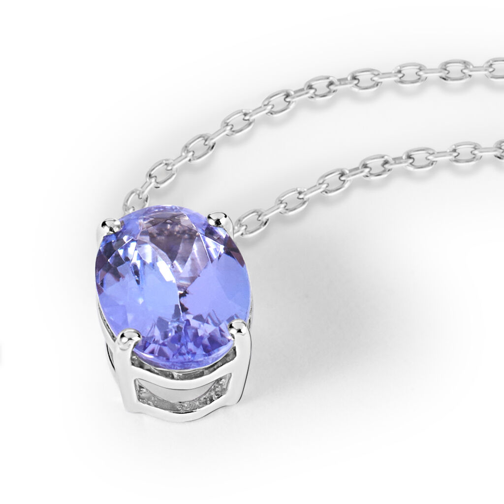 Collana Punto Luce Jasmine Oro Bianco Tanzanite Diamante - Collane Punto Luce Donna | Stroili