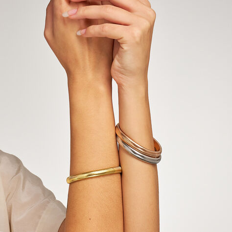 Bracciale Tubogas Lady Code Acciaio Dorato - Bracciali Donna | Stroili