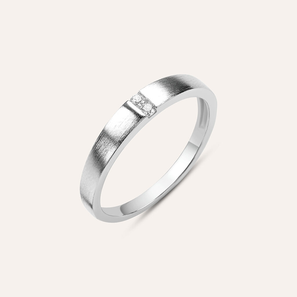 Anello Fedina Silver Collection Argento Rodiato Cubic Zirconia