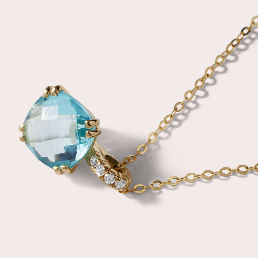 Collana Punto Luce Amélie Oro Giallo Topazio Cubic Zirconia - Collane Punto Luce Donna | Stroili