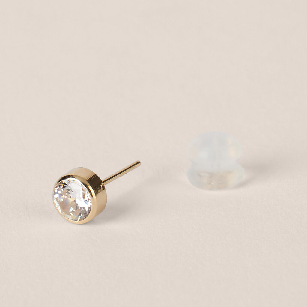Orecchini Lobo Punto Luce Bon Ton Oro Giallo Cubic Zirconia - Orecchini a Lobo Donna | Stroili