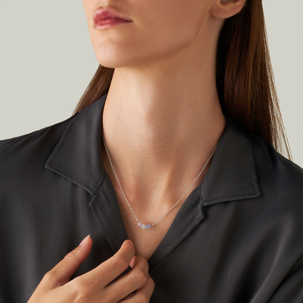 Collana Silver Shine Argento Rodiato Cubic Zirconia - Collane Donna | Stroili