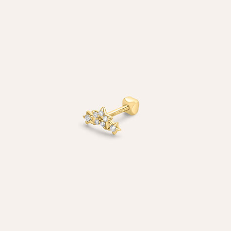 Piercing Orecchio Tragus Helix Conch Bon Ton Oro Giallo Cubic Zirconia - Piercing Orecchio Donna | Stroili