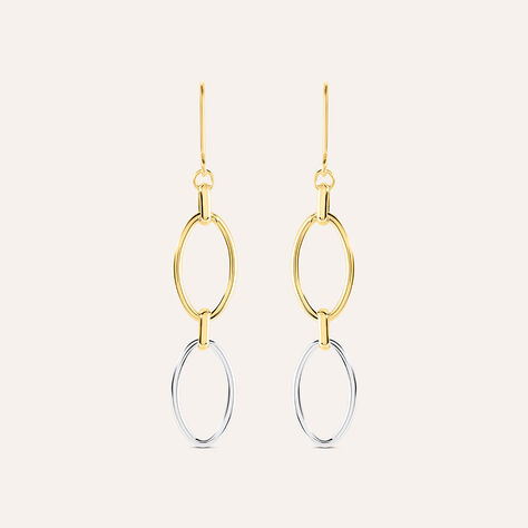 Orecchini Pendenti Beverly Oro Bicolore - Orecchini Pendenti Donna | Stroili