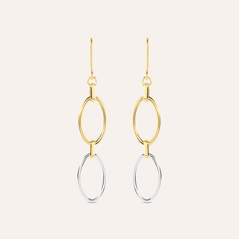 Orecchini Pendenti Beverly Oro Bicolore - Orecchini Pendenti Donna | Stroili
