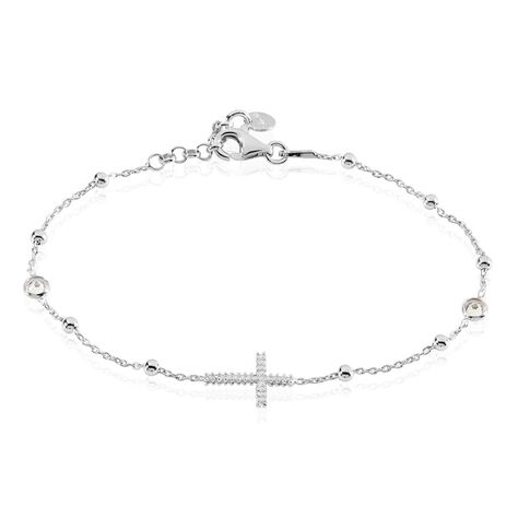 Bracciale Rosario Silver Soul Argento Rodiato Cubic Zirconia - Bracciali con Rosario Donna | Stroili