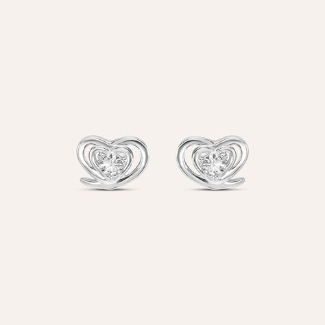 Orecchini Lobo Silver Elegance Argento Rodiato Cubic Zirconia - Orecchini a Lobo Donna | Stroili