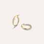 Orecchini A Cerchio Gold Essence Oro Bicolore
