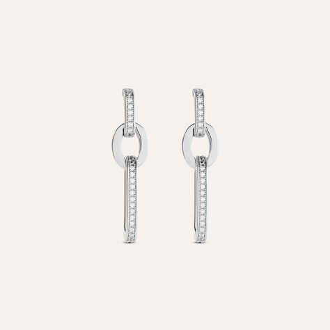 Orecchini Pendenti Silver Shine Argento Rodiato Cubic Zirconia - Orecchini Pendenti Donna | Stroili