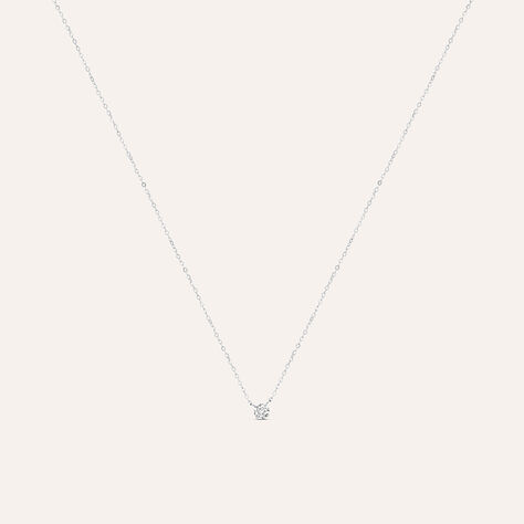 Collana Punto Luce Claire Oro Bianco Cubic Zirconia - Collane Punto Luce Donna | Stroili