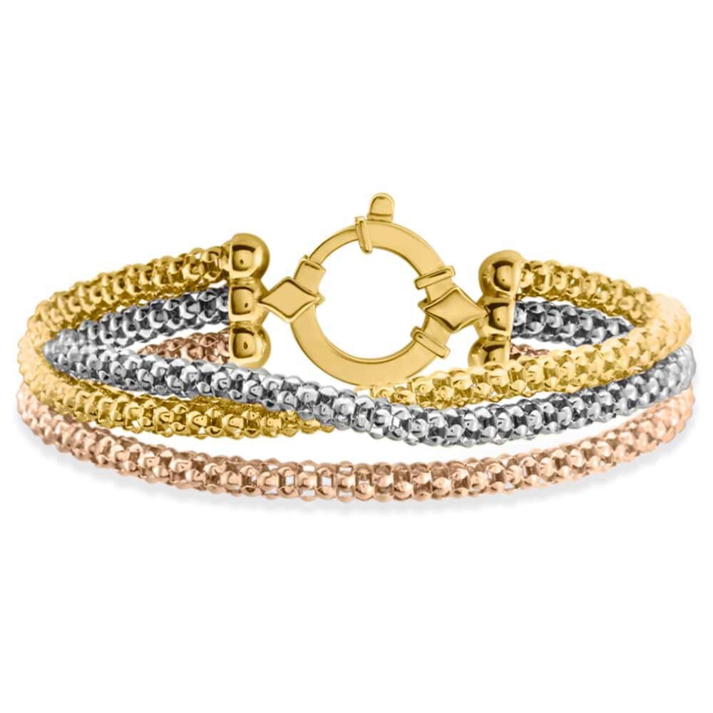 Bracciale Catena Golden Lover Oro Tricolore 1338235 Stroili