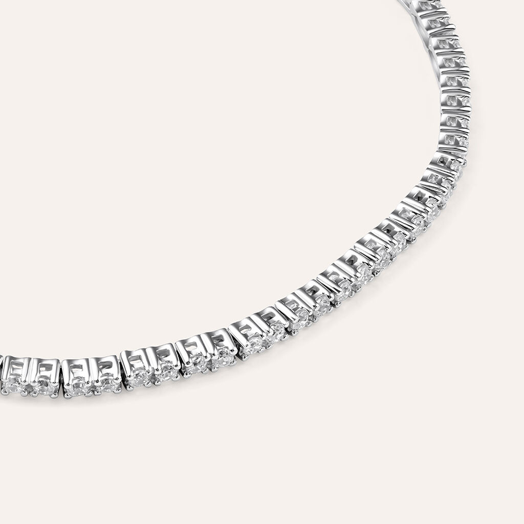 Bracciale Tennis Silver Elegance Argento Rodiato Cubic Zirconia