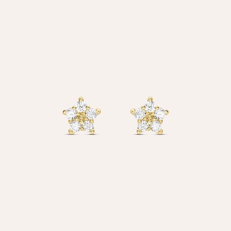 Orecchini Lobo Bon Ton Oro Giallo Cubic Zirconia - Orecchini a Lobo Donna | Stroili