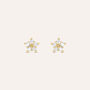 Orecchini Lobo Bon Ton Oro Giallo Cubic Zirconia