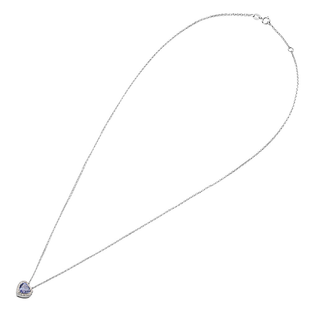 Collana Jasmine Oro Bianco Tanzanite Diamante - Collane Donna | Stroili