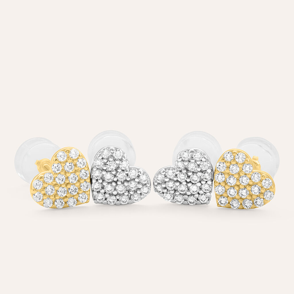 Orecchini Lobo Claire Oro Giallo Cubic Zirconia