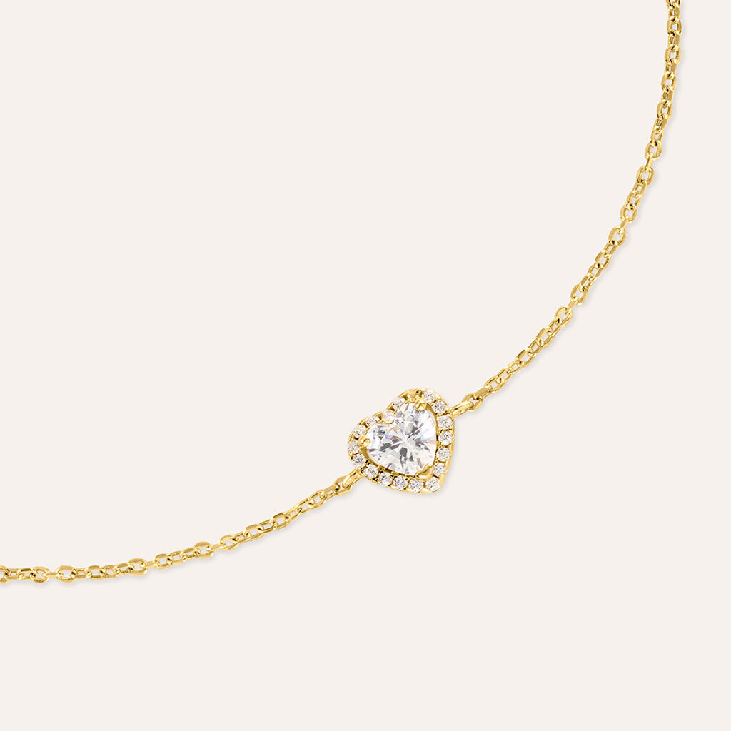 Bracciale Silver Glow Argento Dorato Cubic Zirconia