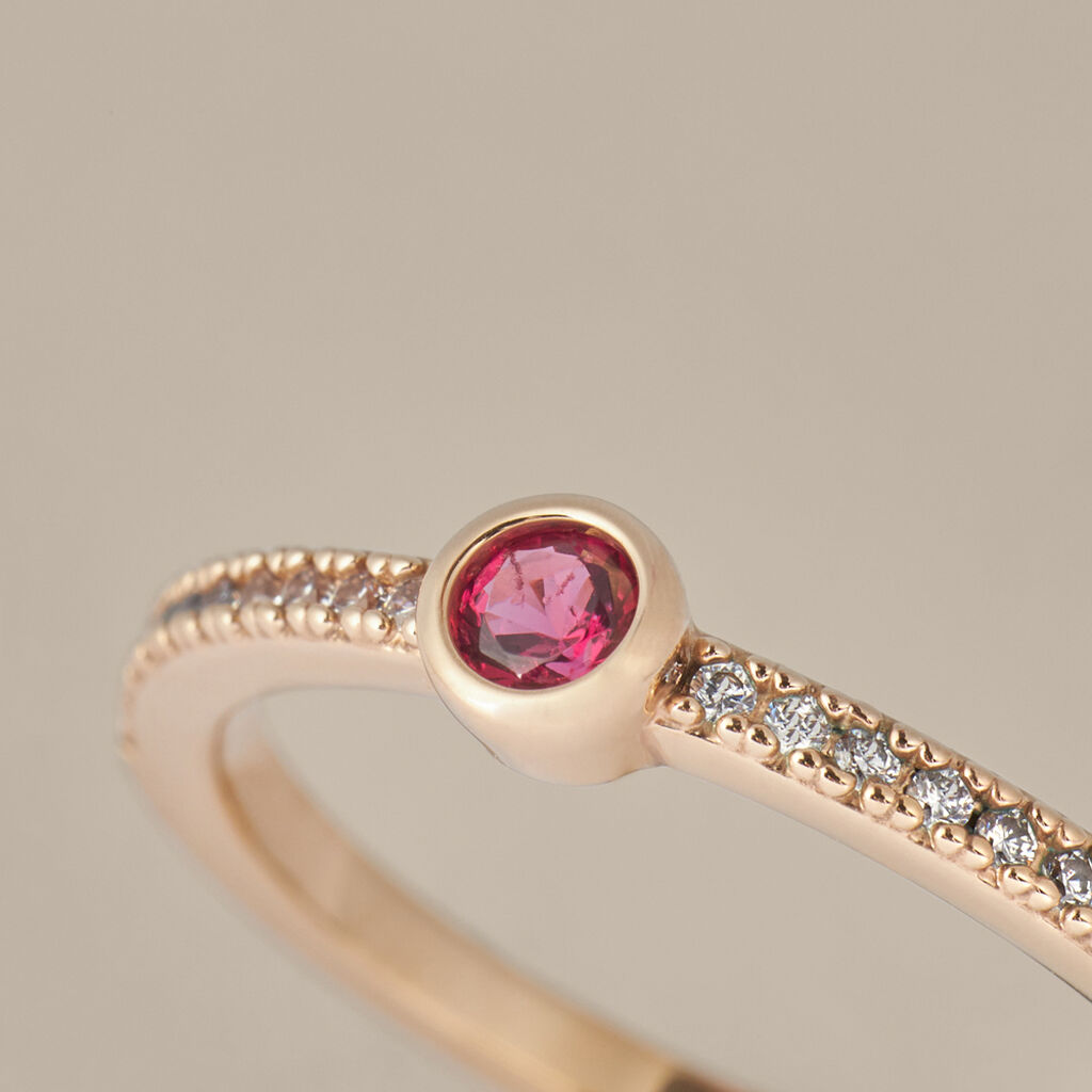 Anello Solitario Golden Dream Placcato Oro Giallo Cristallo