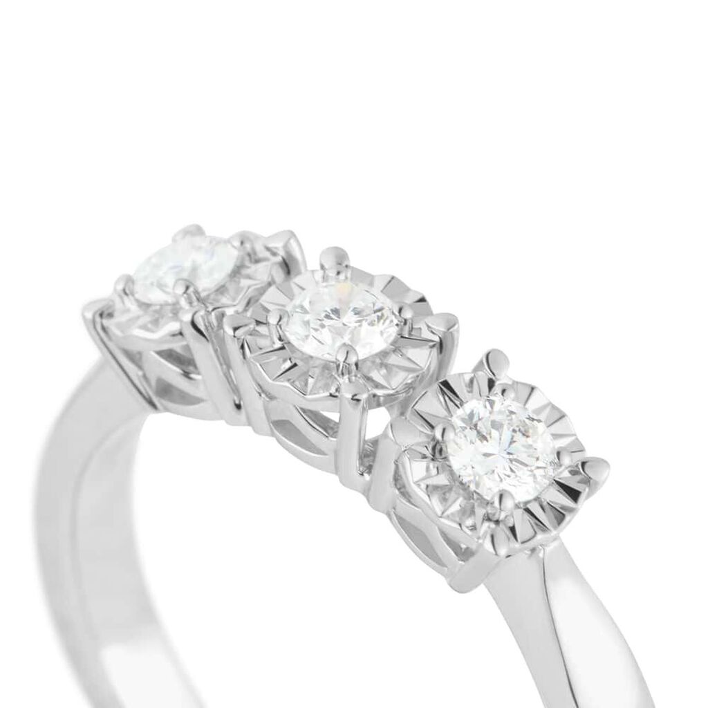 Anello Trilogy Diamotion Oro Bianco Diamante - Anelli con Pietre Donna | Stroili