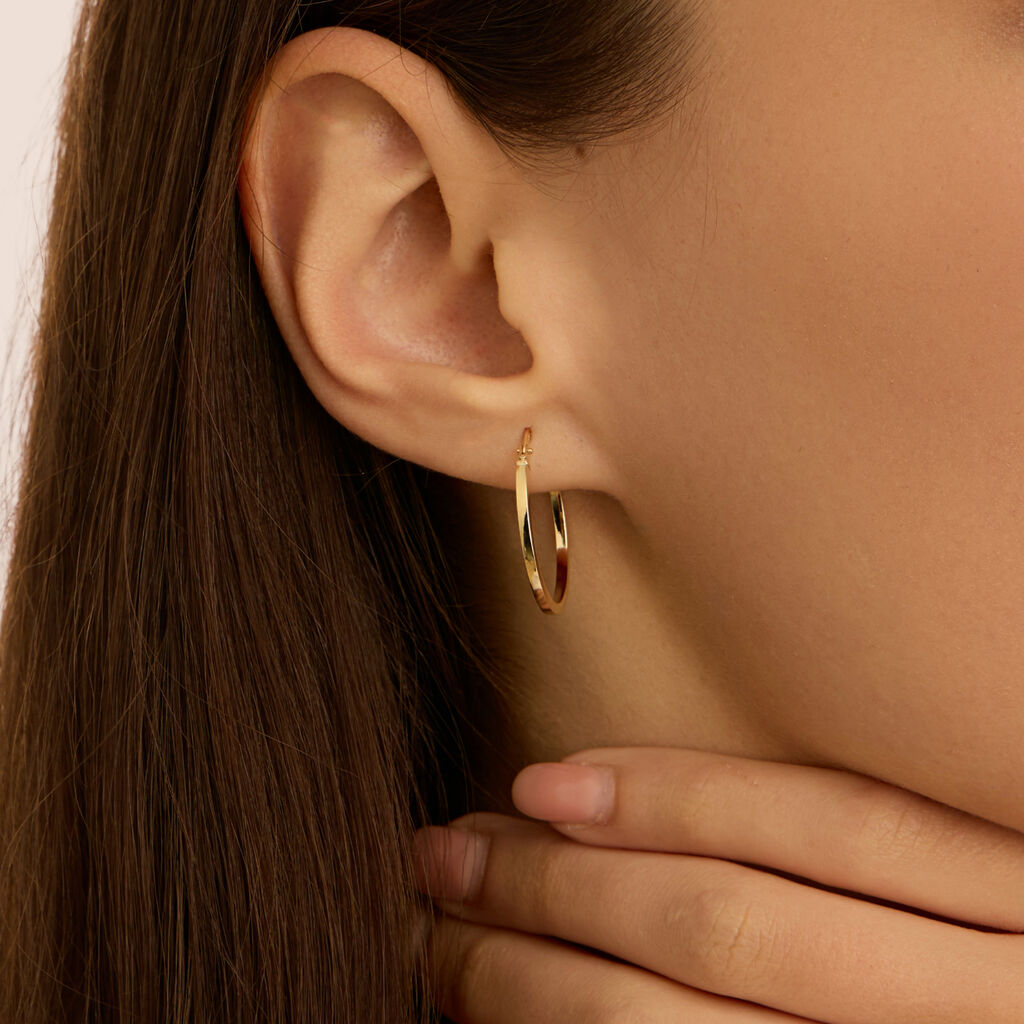 Orecchini A Cerchio Toujours Oro Giallo - Orecchini a Cerchio Donna | Stroili
