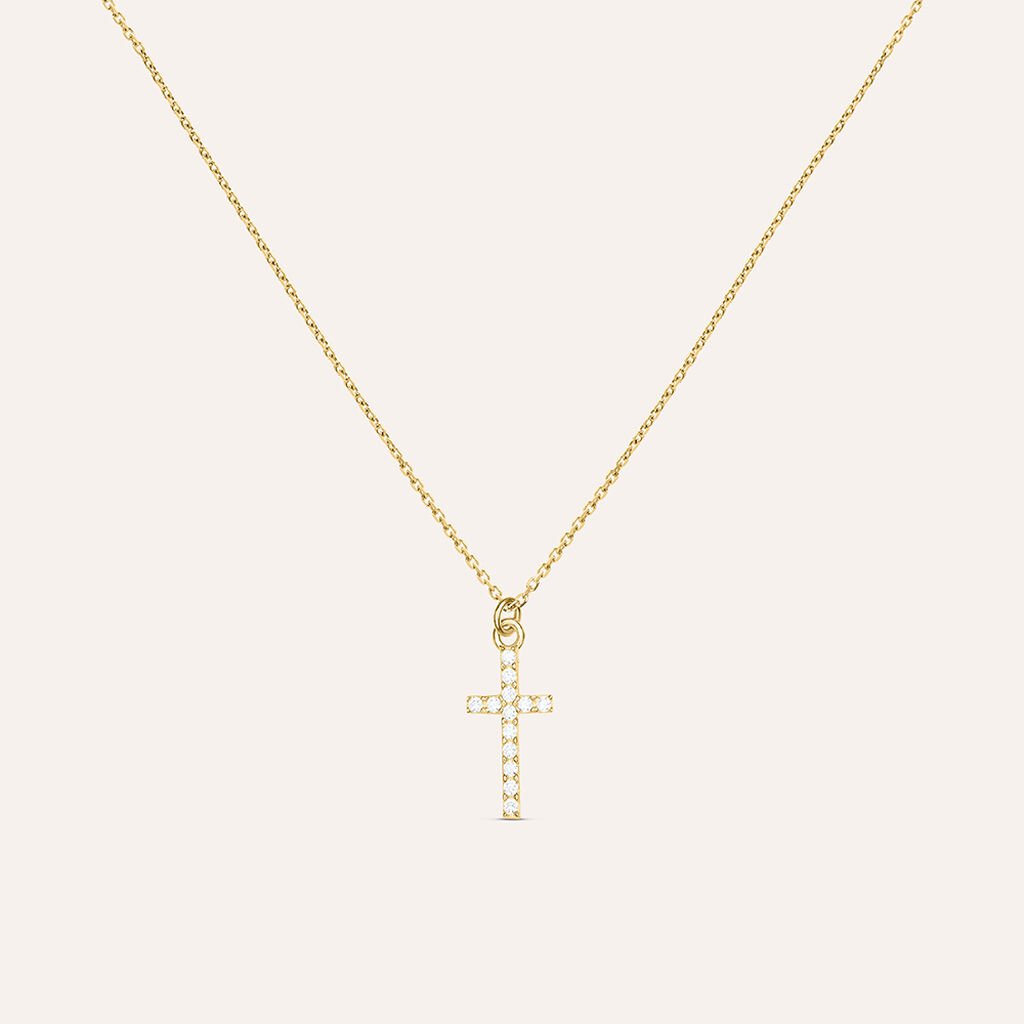 Collana Holy Oro Giallo Cubic Zirconia