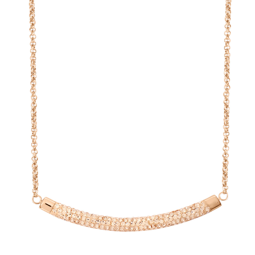 Collana Lady Phantasya Acciaio Rosa Cristallo - Collane Donna | Stroili