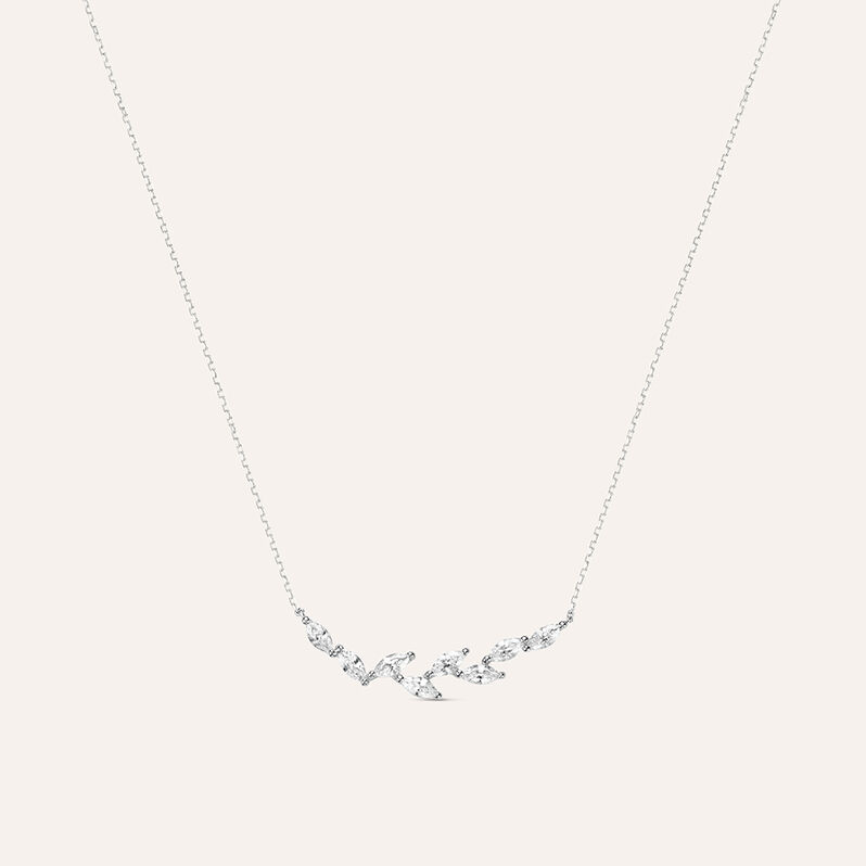 Collana Claire Oro Bianco Cubic Zirconia - Collane Donna | Stroili