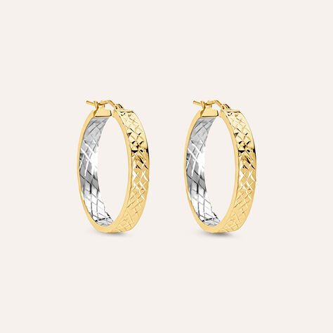 Orecchini A Cerchio Toujours Oro Bicolore - Orecchini a Cerchio Donna | Stroili