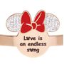 Bangle Lady Message Acciaio Rosato Disney e Cristalli
