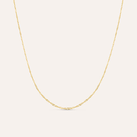 Collana catena in oro giallo a maglia barbazzale - Collane Unisex | Stroili