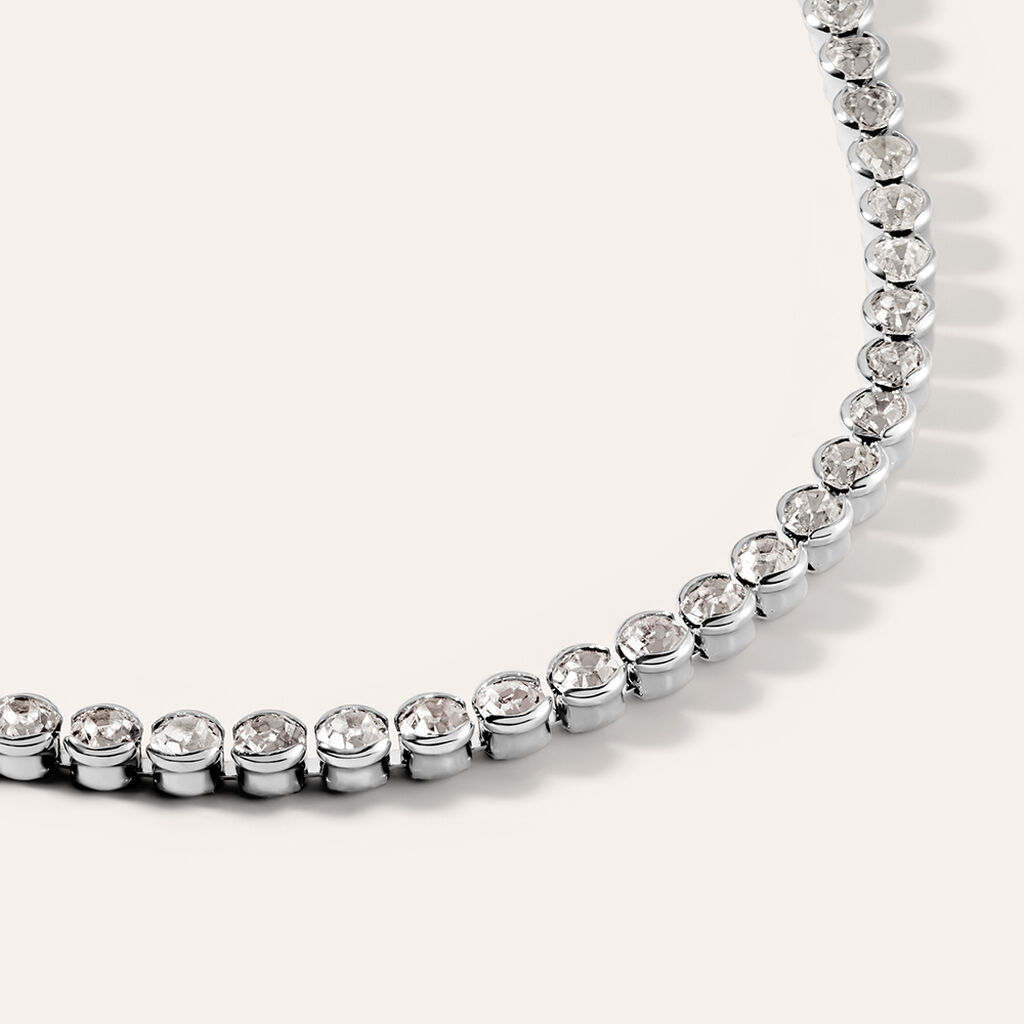 Bracciale Tennis Romantic Shine Metallo Cristallo