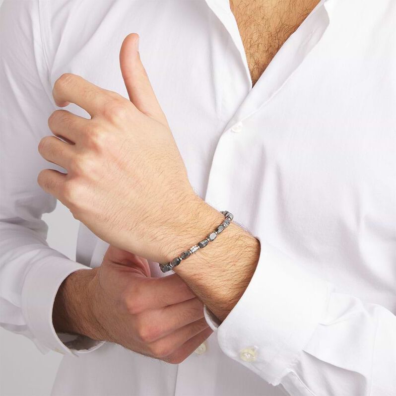 Bracciale Man Code Acciaio Labradorite - Bracciali Uomo | Stroili