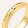 Fede Classica Leggera 4 mm Oro Giallo Diamante