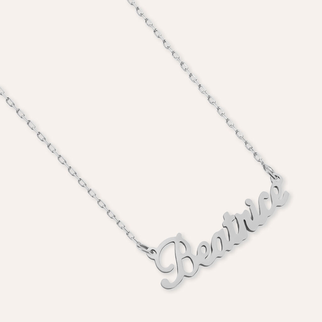 Collana Beatrice Gold Names Oro Bianco