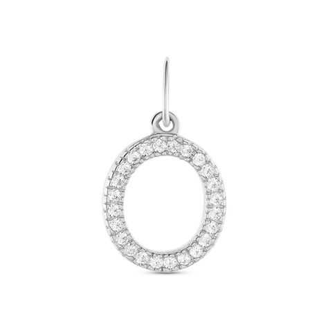 Pendente Poème Oro Bianco Cubic Zirconia - Ciondoli Donna | Stroili