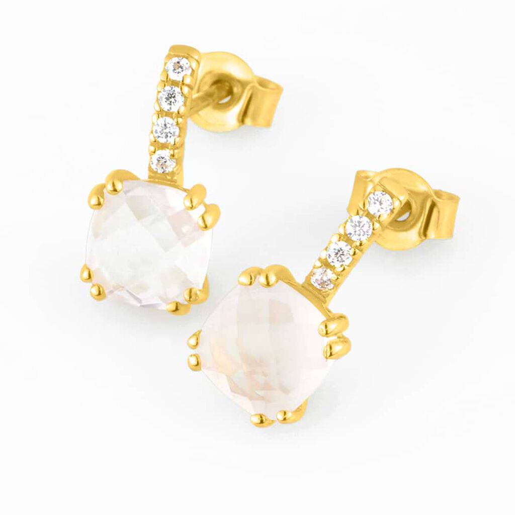 Orecchini Lobo Punto Luce Amélie Oro Giallo Quarzo Cubic Zirconia - Orecchini a Lobo Donna | Stroili