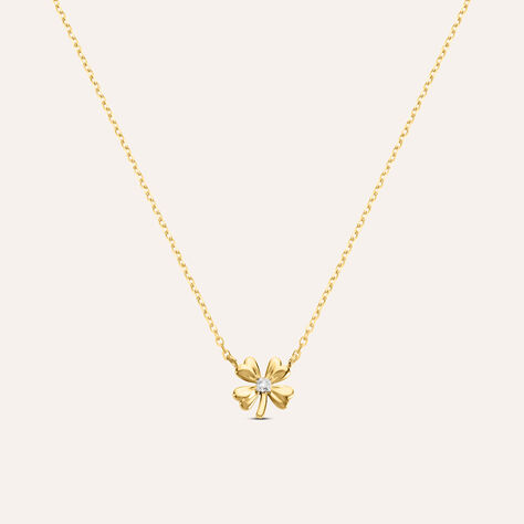 Collana Mon Petit Oro Bicolore Diamante - Gioielli Bambino | Stroili