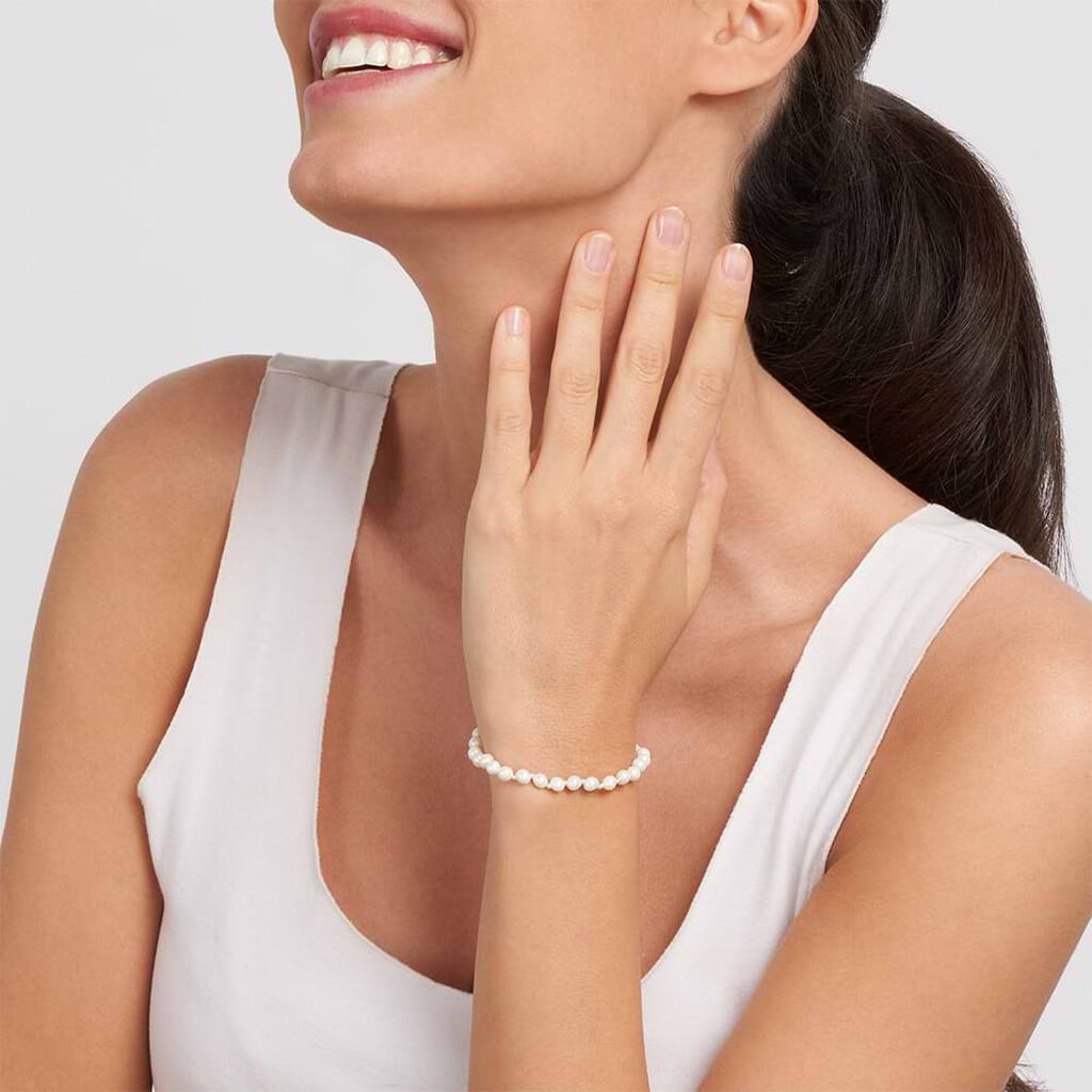Bracciale Silver Pearls Argento Rodiato Perla sintentica - Bracciali Donna | Stroili