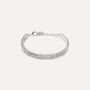 Bracciale Tennis Romantic Shine Metallo Cristallo