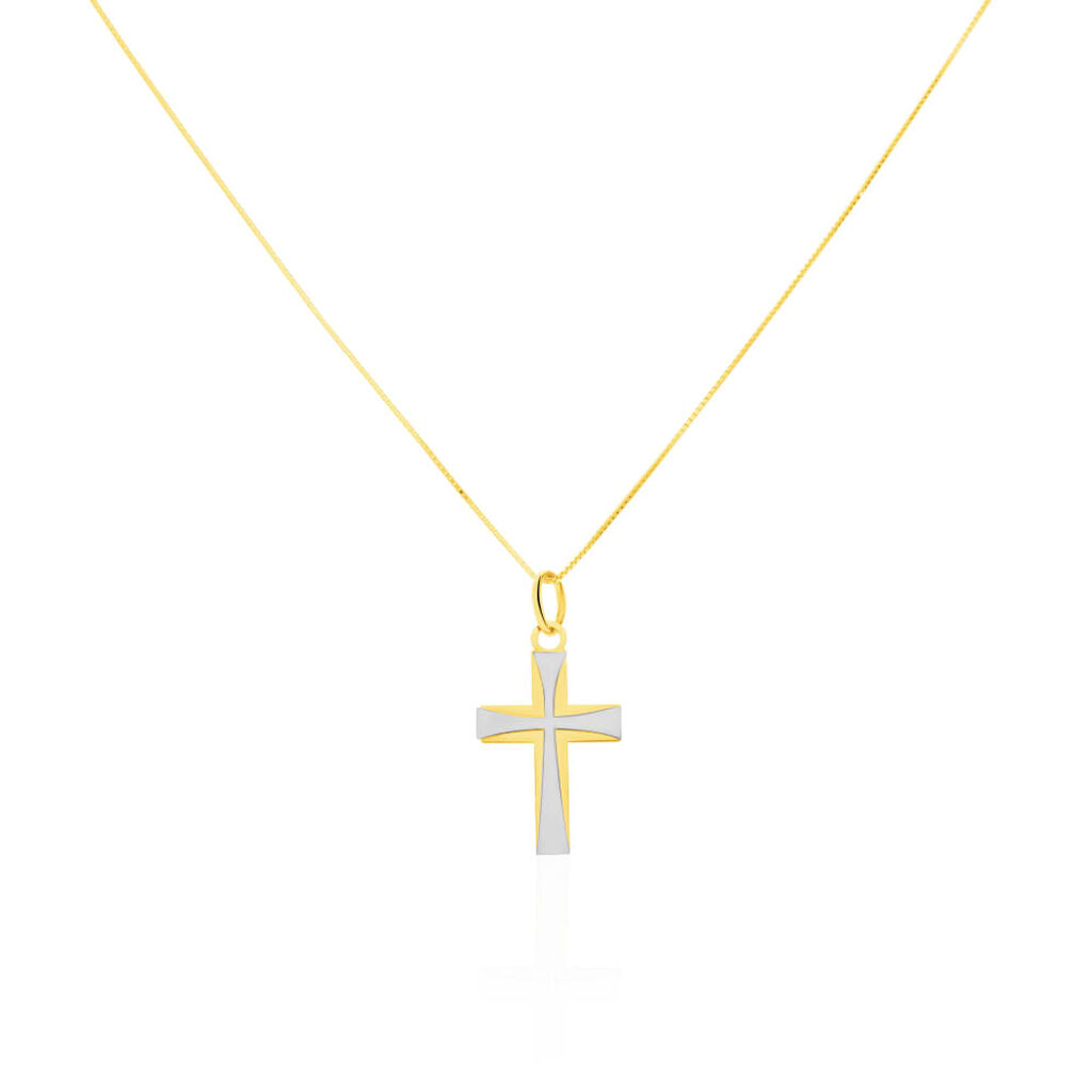 Pendente Holy Oro Bicolore - Ciondoli con Incisione Unisex | Stroili