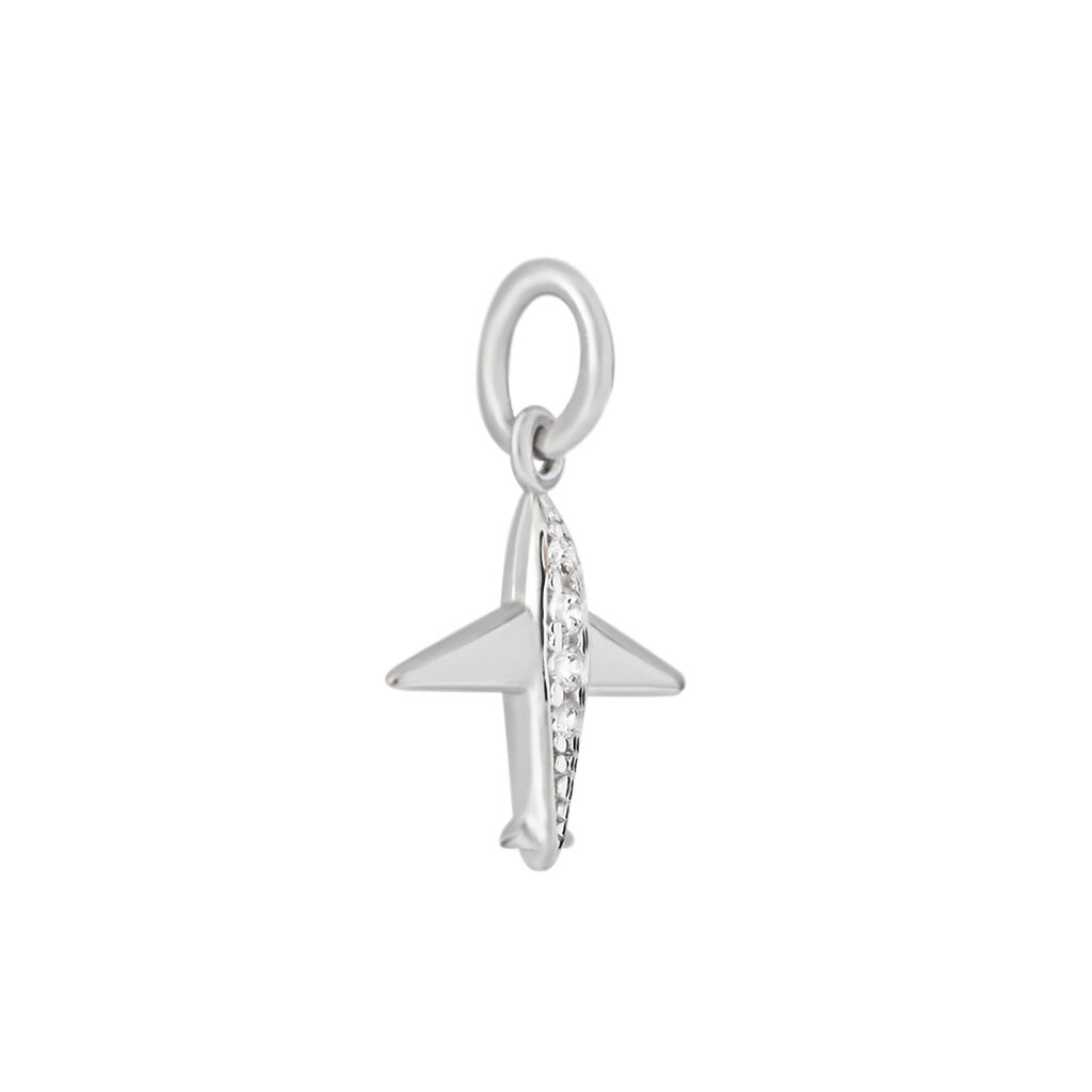 Pendente Poème Oro Bianco Cubic Zirconia - Ciondoli Donna | Stroili