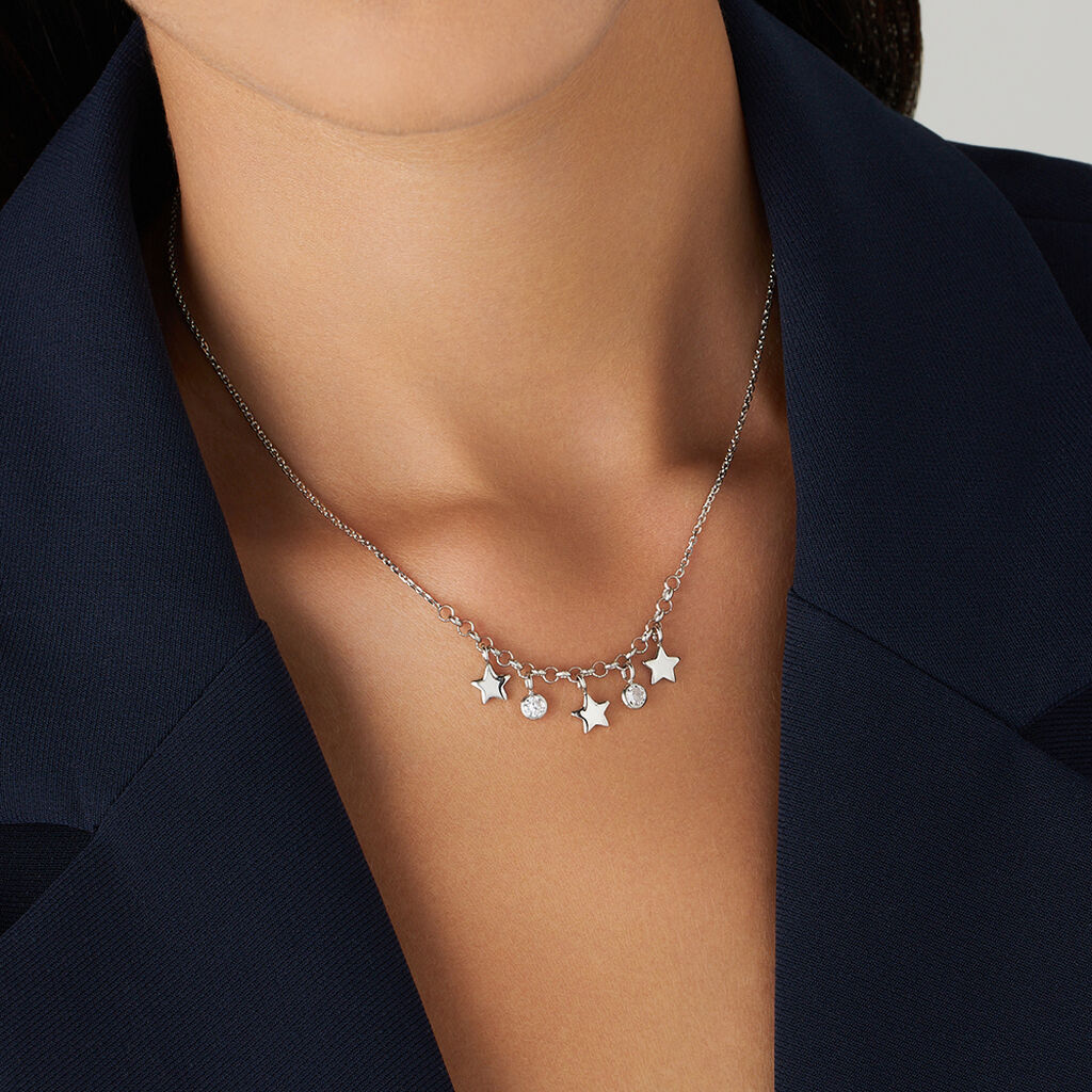 Collana Silver Collection Argento Rodiato Cubic Zirconia - Collane Donna | Stroili