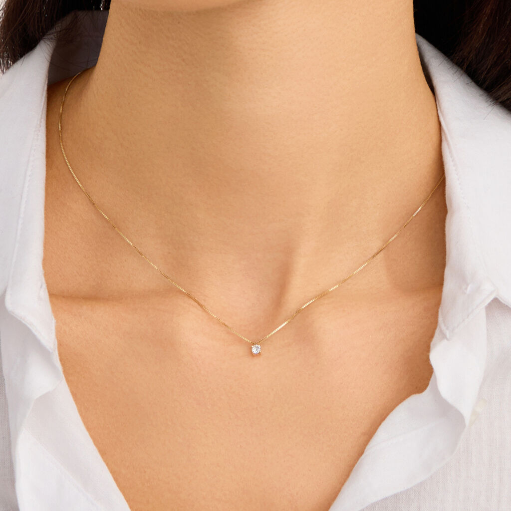 Collana Firmamenti Oro Giallo Diamante