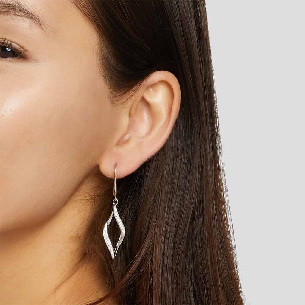 Orecchini Pendenti Lady Shine Acciaio Cristallo - Orecchini Pendenti Donna | Stroili