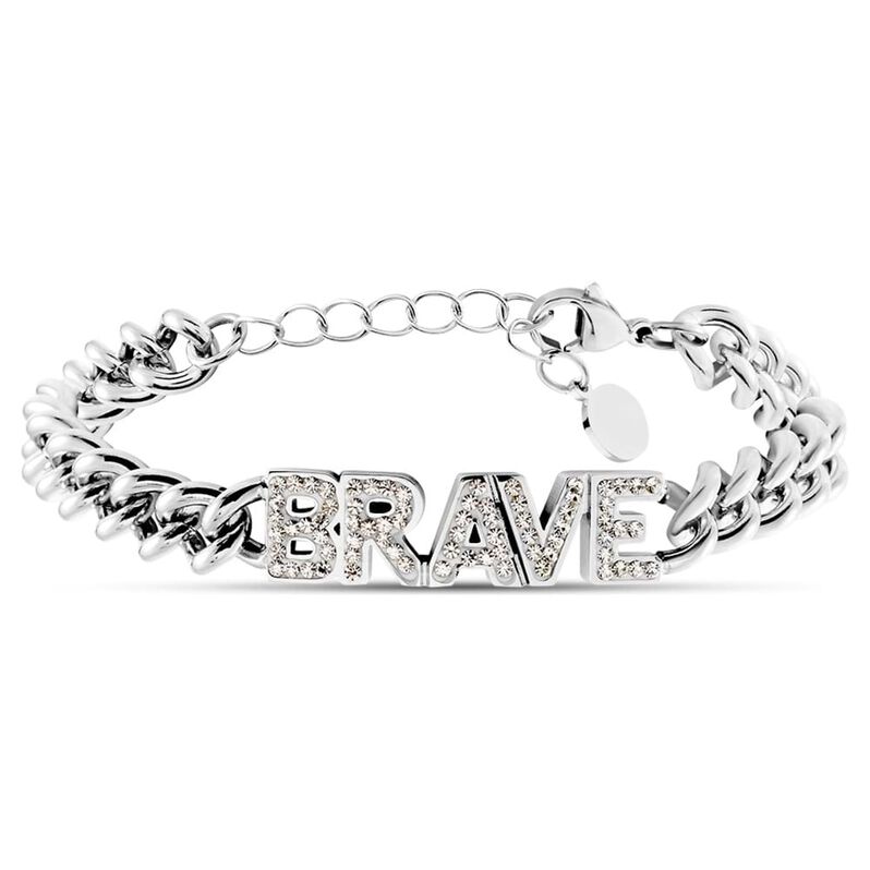Bracciale Lady Message Acciaio Philosophy e Cristalli - Bracciali Donna | Stroili
