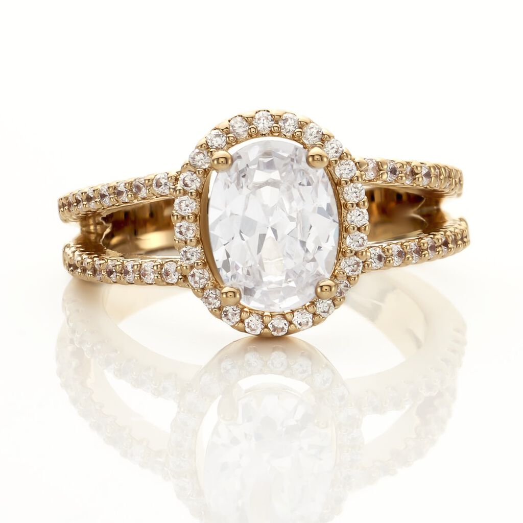Anello Golden Dream Placcato Oro Giallo Cubic Zirconia - Anelli con Pietre Donna | Stroili