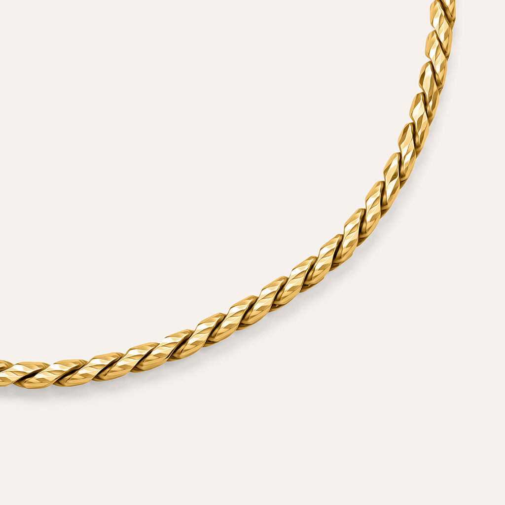 Bracciale Catena Silver Collection Argento Dorato