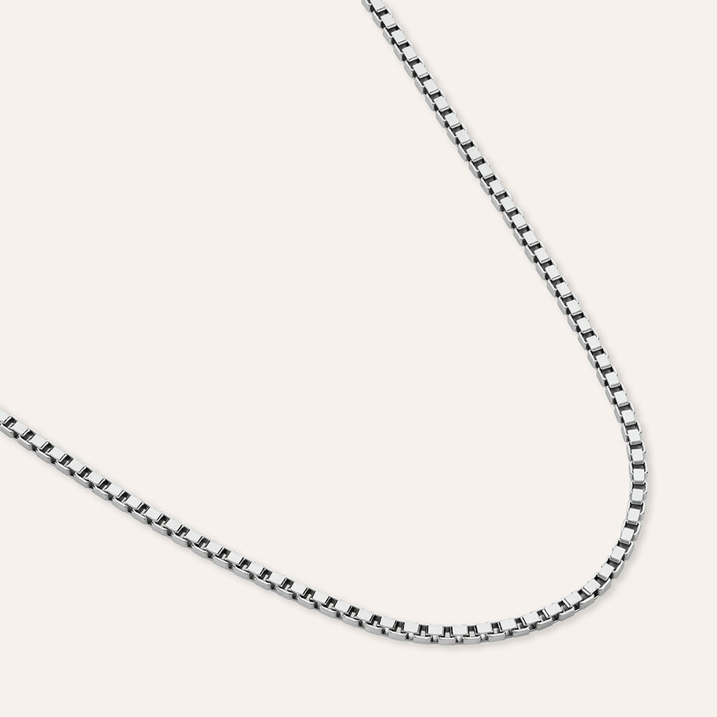 Catenina Gentleman Argento Rodiato